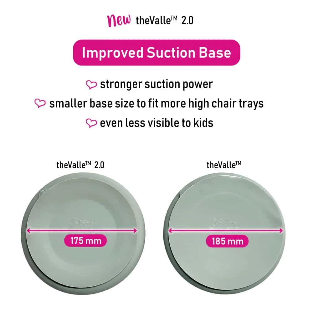 Baby Silicone Suction Plate Brightberry PACIFIC BLUE.